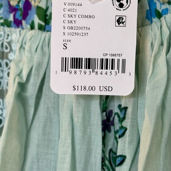 Free People Hey Lover Printed Sleep Pants – Sky Combo | NWT | Small | SOLD OUT - Picture 12 of 14